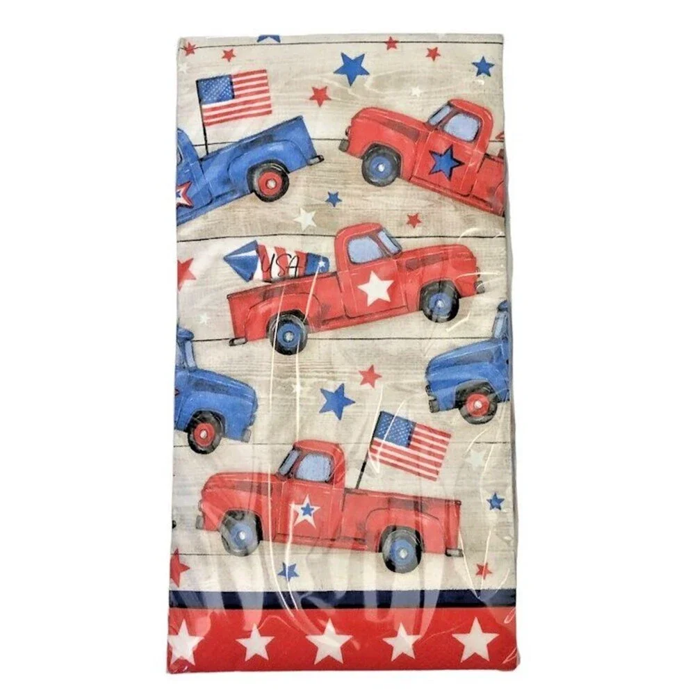 July 4th Paper Napkins Towels Red Farm Truck Beach Summer 26 pk Set of 2
